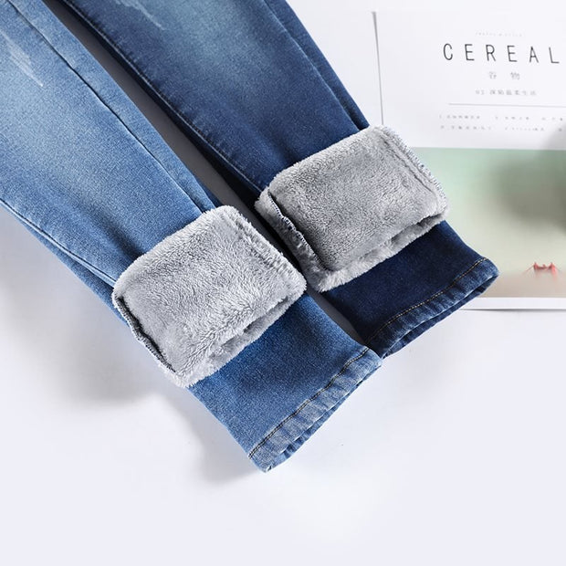 Damen-Thermohose mit Denim-Effekt - Davianne