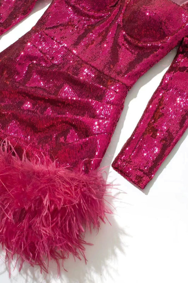 Partykleid mit Pailletten - Elyrae
