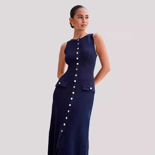 Langes ärmelloses Damenkleid - Élodie