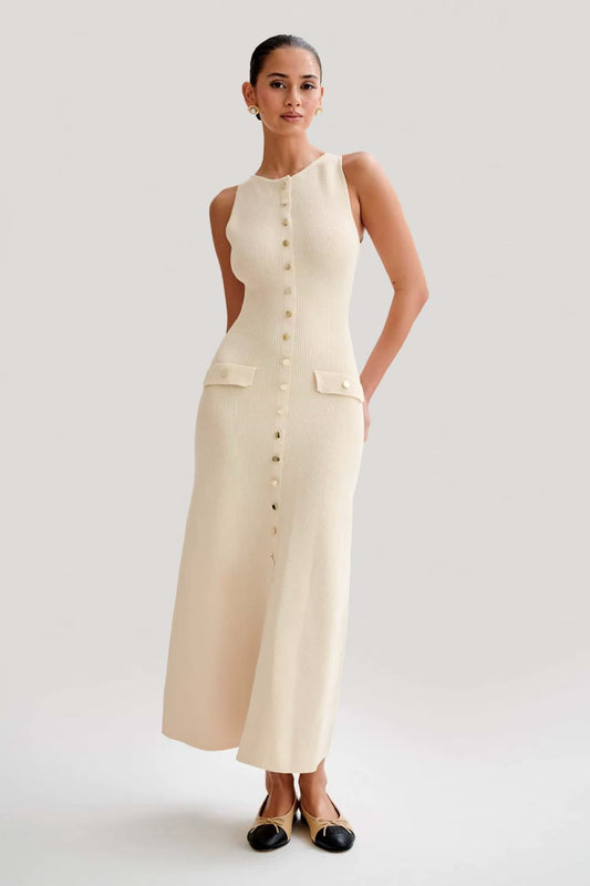 Langes ärmelloses Damenkleid - Élodie