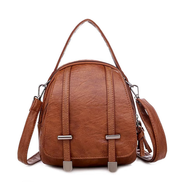 Damen Umhängetasche kompaktes Design Leder Vintage-Stil - Miranda