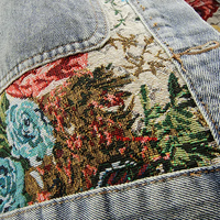 Totêm - Geblümte Denim-Jacke