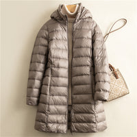 Lange Damenjacke mit Kapuze - Freja