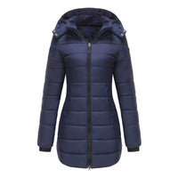 Lange Damenjacke mit Kapuze - Naelle