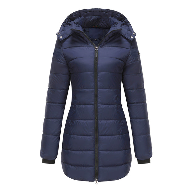 Lange Damenjacke mit Kapuze - Naelle