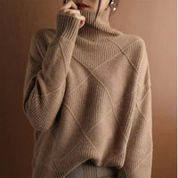 Locker geschnittener Rollkragenpullover für Damen - Yrsa