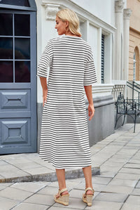 Lorena - Lässiges Sommerkleid mit Streifen für Frauen