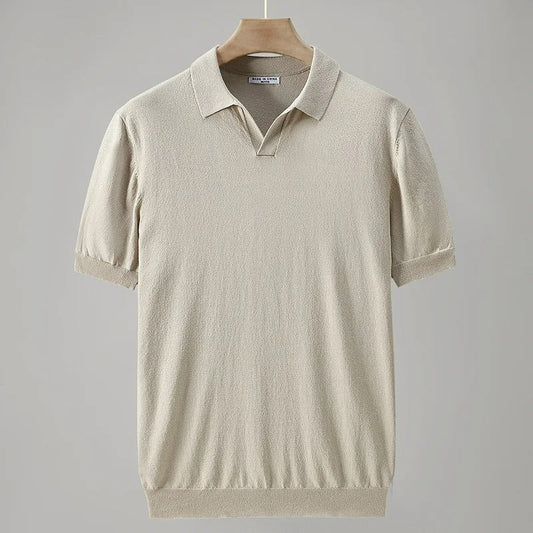 Anthon - Gestricktes Poloshirt