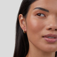 Creolen Mit Kubischen Zirkonien Details In Jadefarbene Ausführung Mit Glänzendem Finish