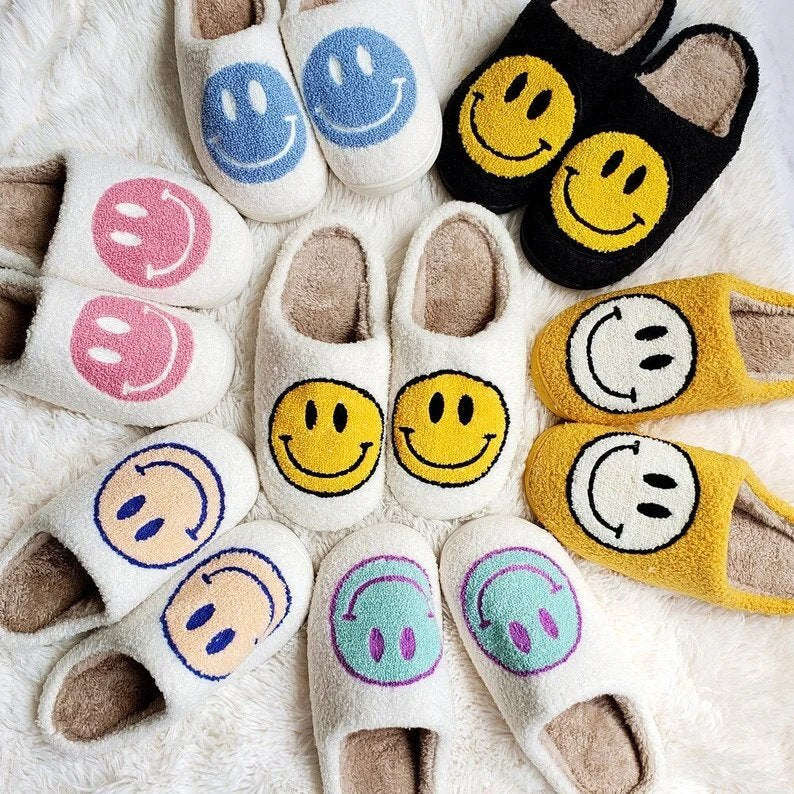 Smiley-Hausschuhe