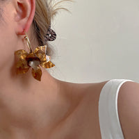 Ohrringe Boho-Blüten Aurora Mit Perlmuttblüten Elegantes Romantisches Schmuckstück Für Damen