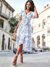 Kaly - Kleid mit böhmischem Blumendruck
