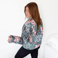 Hazel gesteppte Patchwork-Jacke