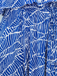 Xenia - Bedrucktes ausgestelltes Maxikleid