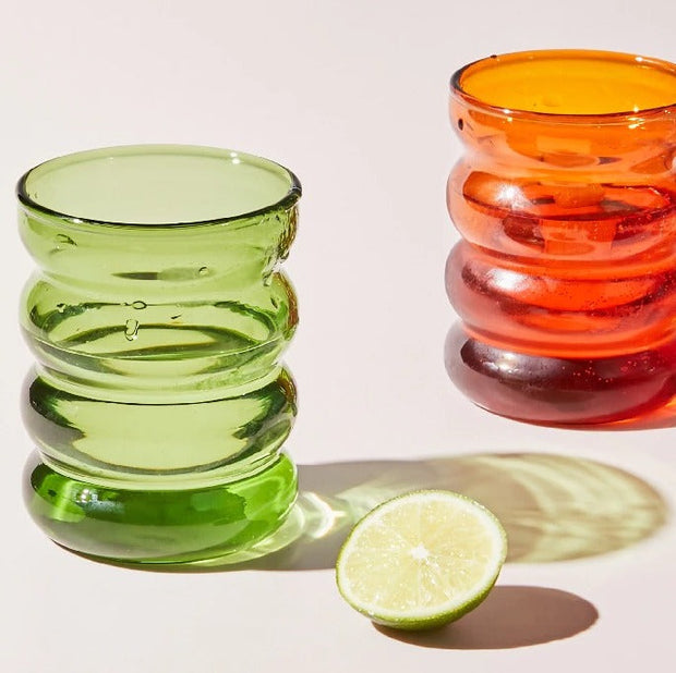Bunte Bubble-Glasbecher