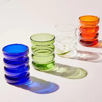 Bunte Bubble-Glasbecher