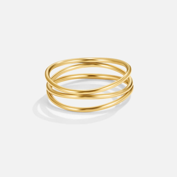 Eleganter Frauenring Mit Unendlichkeitsmotiv Aus Gold Von Ximena Minimalistischer Schmuck Für Damen