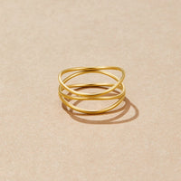 Eleganter Frauenring Mit Unendlichkeitsmotiv Aus Gold Von Ximena Minimalistischer Schmuck Für Damen