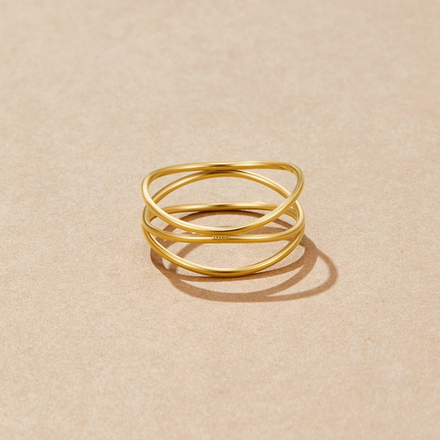 Eleganter Frauenring Mit Unendlichkeitsmotiv Aus Gold Von Ximena Minimalistischer Schmuck Für Damen
