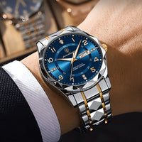 Klassische Analoguhr mit elegantem Metallarmband