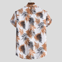 Stylisches Herren Kurzarm Hemd im coolen Blumen Design