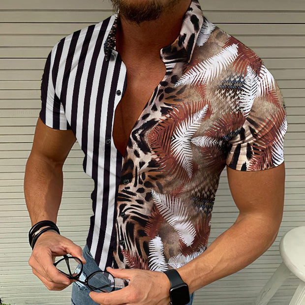 Hannes - Hawaiianisches Strandhemd mit Blumenmuster für Herren