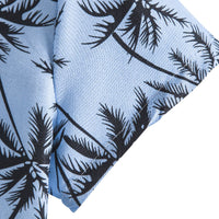 Stylisches Herren Urlaubs-Hemd aus Baumwolle mit Palmen Print