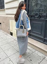 Jeansweste mit Reverskragen und Taschen