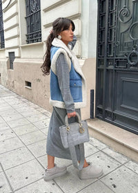 Jeansweste mit Reverskragen und Taschen