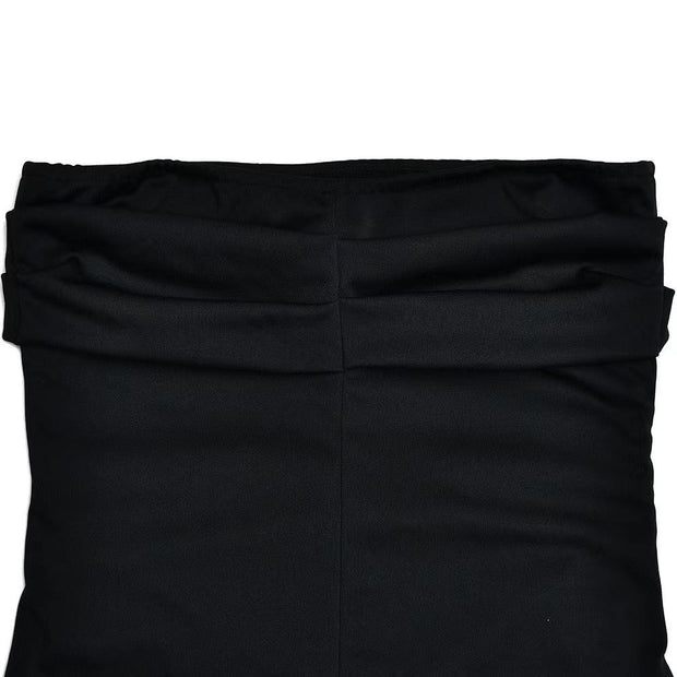 Langes elegantes Damenkleid mit hohem Schlitz - Noémie