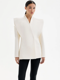 Taillierte Jacke mit strukturierten Schultern