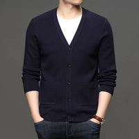 Herren Feinstrickjacke slim fit basic style - Theo