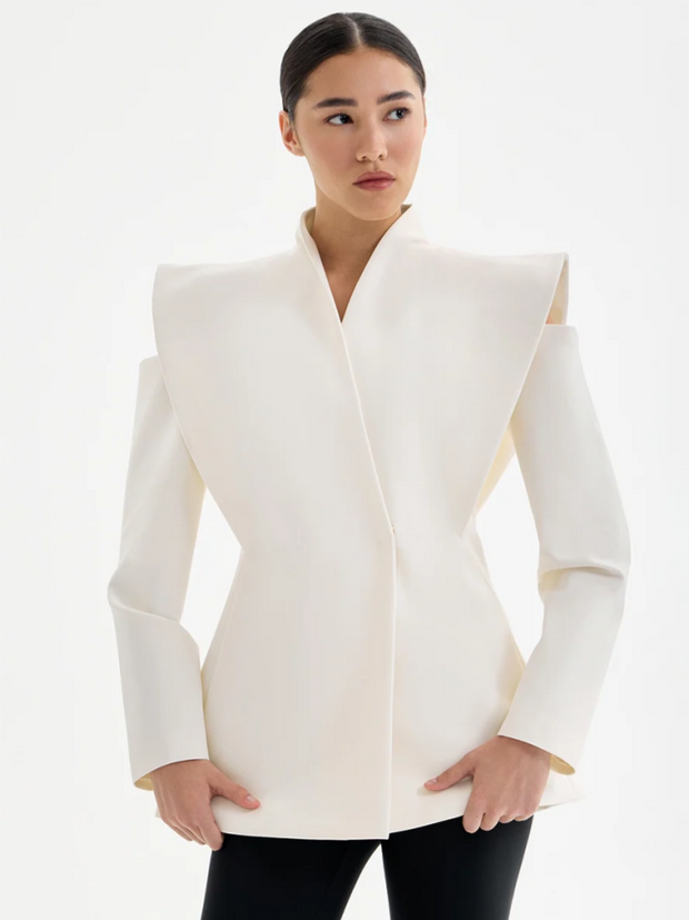Taillierte Jacke mit strukturierten Schultern