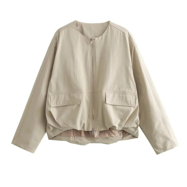 Locker sitzende Jacke mit Cargotaschen - Mely