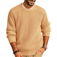 Herren Pullover mit Rundhalsausschnitt aus Grobstrick - Levik
