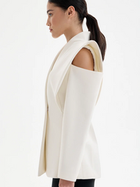 Taillierte Jacke mit strukturierten Schultern