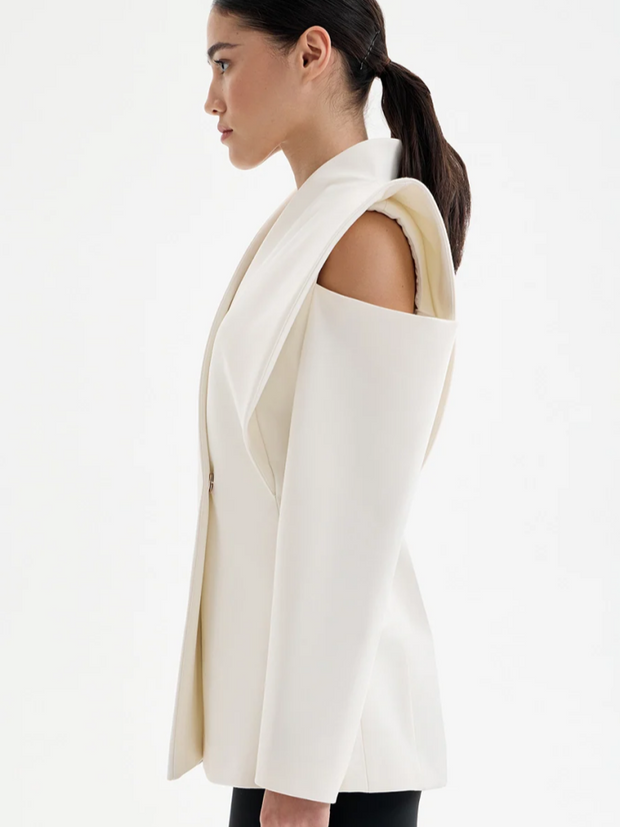 Taillierte Jacke mit strukturierten Schultern