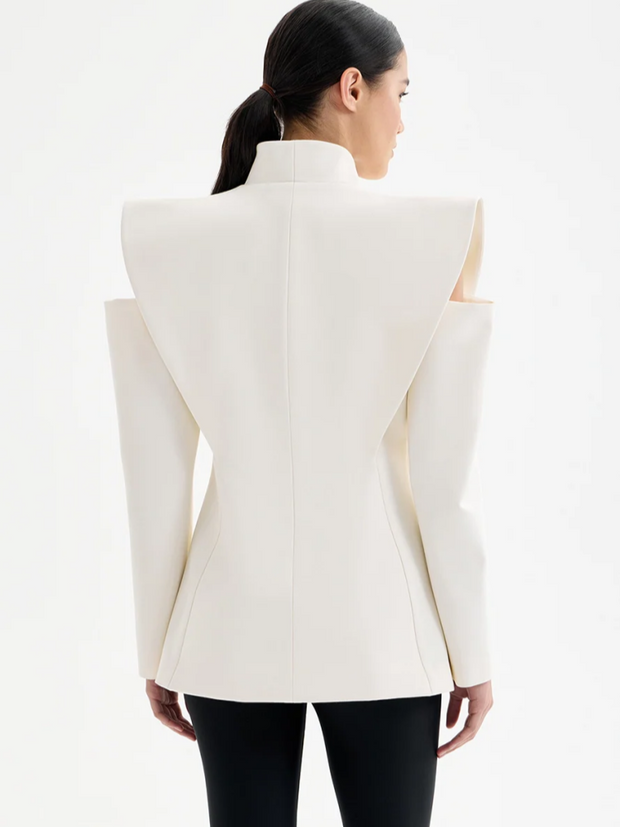 Taillierte Jacke mit strukturierten Schultern