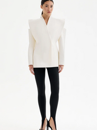 Taillierte Jacke mit strukturierten Schultern
