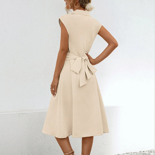 Midikleid aus Baumwolle im Hemdblusen-Stil - Anaëlle