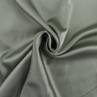 Damenkleid aus Satin, ausgestellte Ärmel, überkreuzter Ausschnitt - Margaux