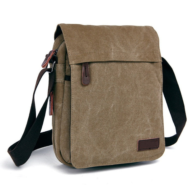 Robuste Canvas-Männer-Messenger-Tasche im urbanen Stil - Matthieu