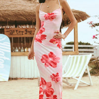 Trägerloses, schmal geschnittenes Kleid mit Blumenmuster - Kailani