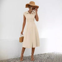 Midikleid aus Baumwolle im Hemdblusen-Stil - Anaëlle