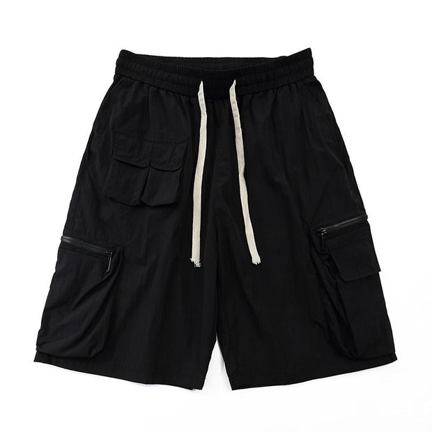 Damen-Shorts mit großen Taschen und lässigen Reißverschlüssen - Fey