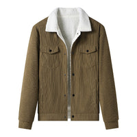Herren-Cordjacke mit Fleece-Futter, legerer Stil - Alain