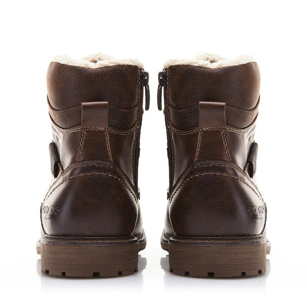 Herren-Lederstiefel mit verstärkten Nähten im Freizeitstil - Virgil
