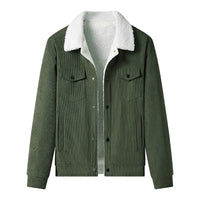 Herren-Cordjacke mit Fleece-Futter, legerer Stil - Alain