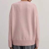 Grobstrickpullover mit Rundhalsausschnitt - Elva