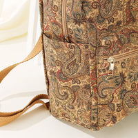 Bedruckter Stoff Rucksack mit großer Kapazität Vintage-Stil - Francis